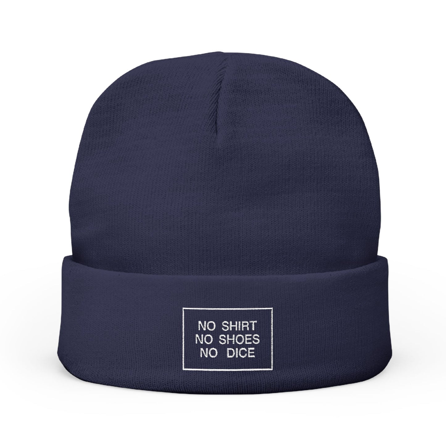 No Shirt No Shoes No Dice – Beanie Coloured