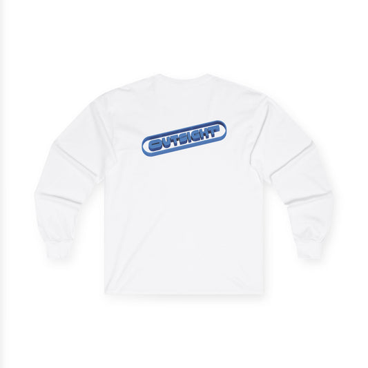Blue 3D Long Sleeve Tee