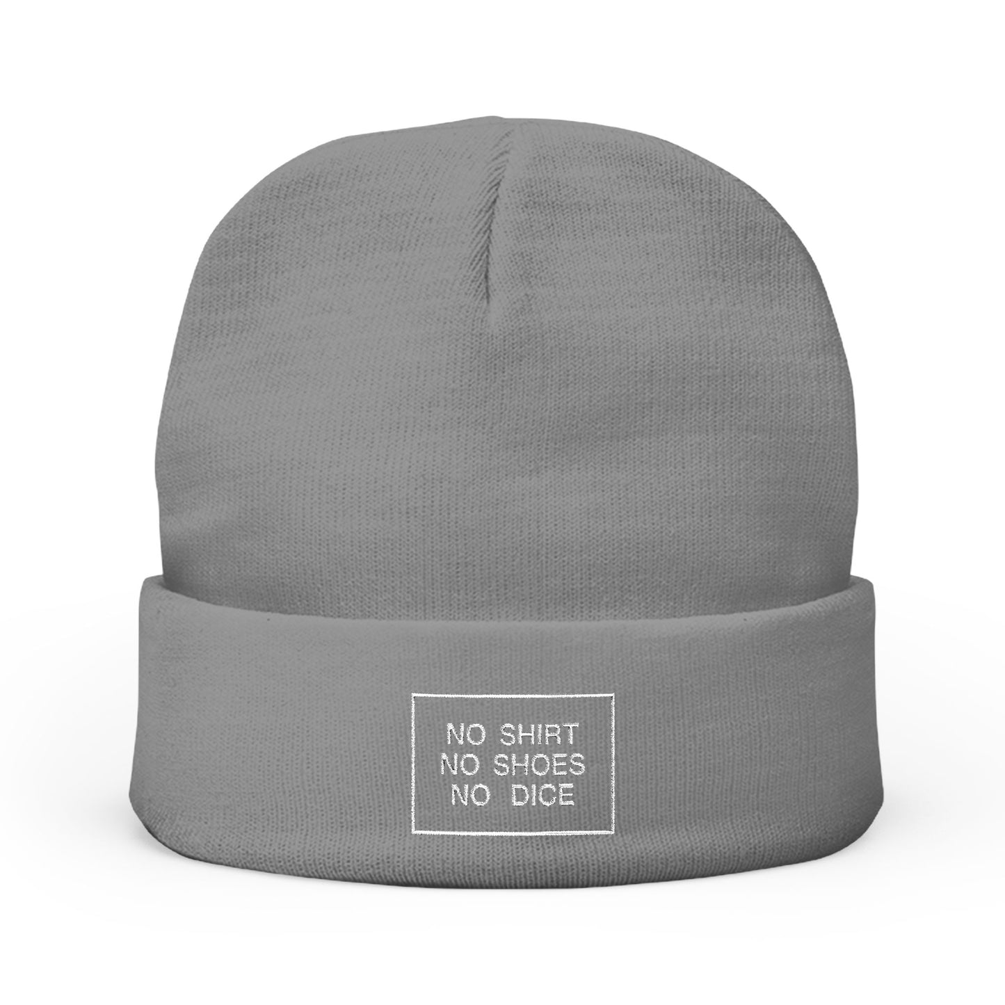 No Shirt No Shoes No Dice – Beanie Coloured