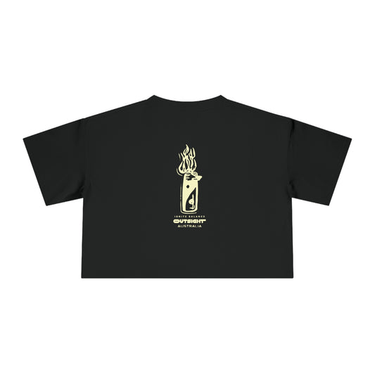 Ignite Balance — Black Crop Tee
