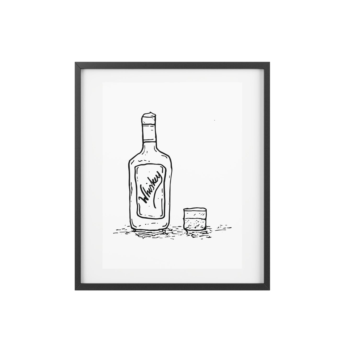 Whiskey — Framed Matte Poster