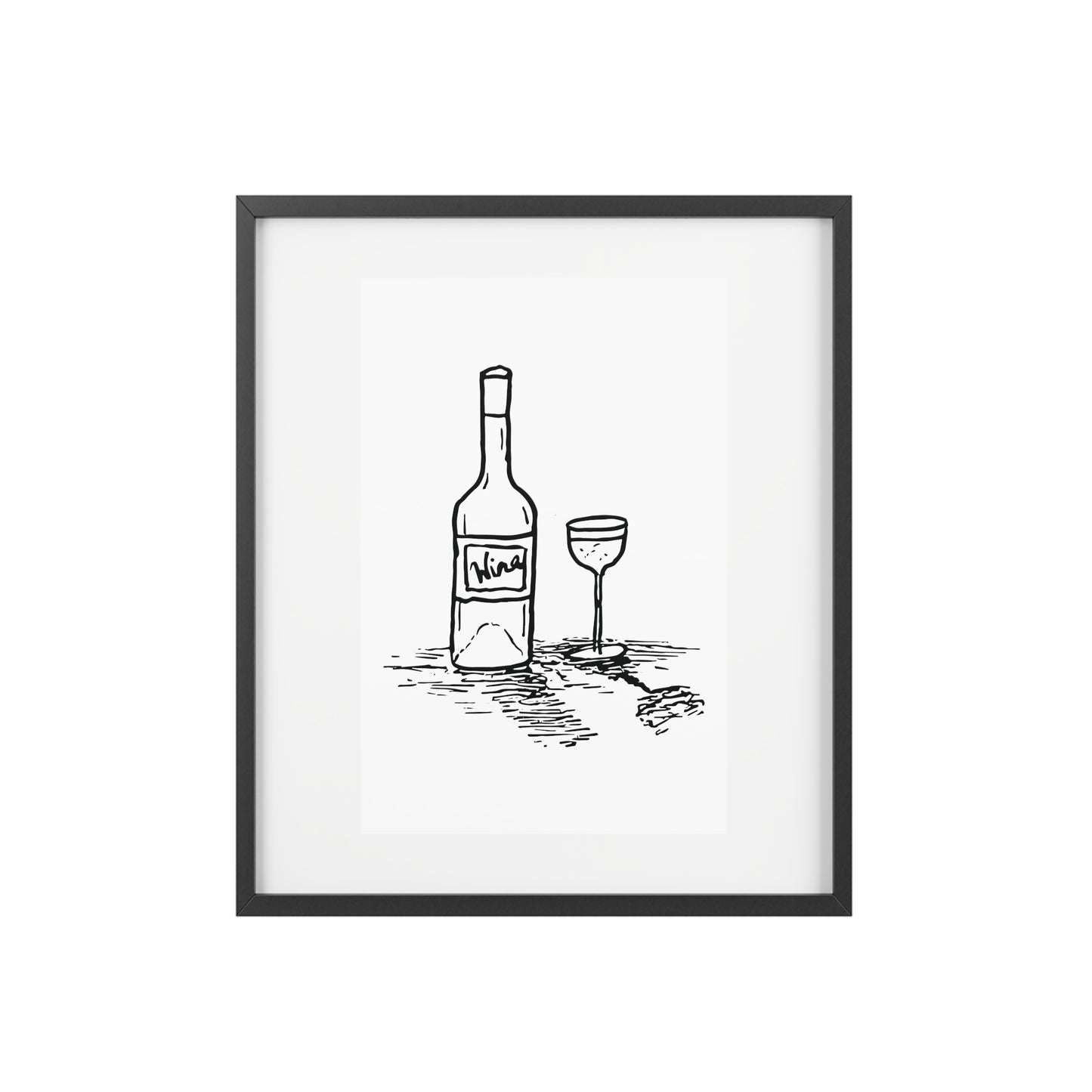 Wine — Framed Matte Poster