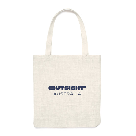 Outsight in Navy — Tote Bag