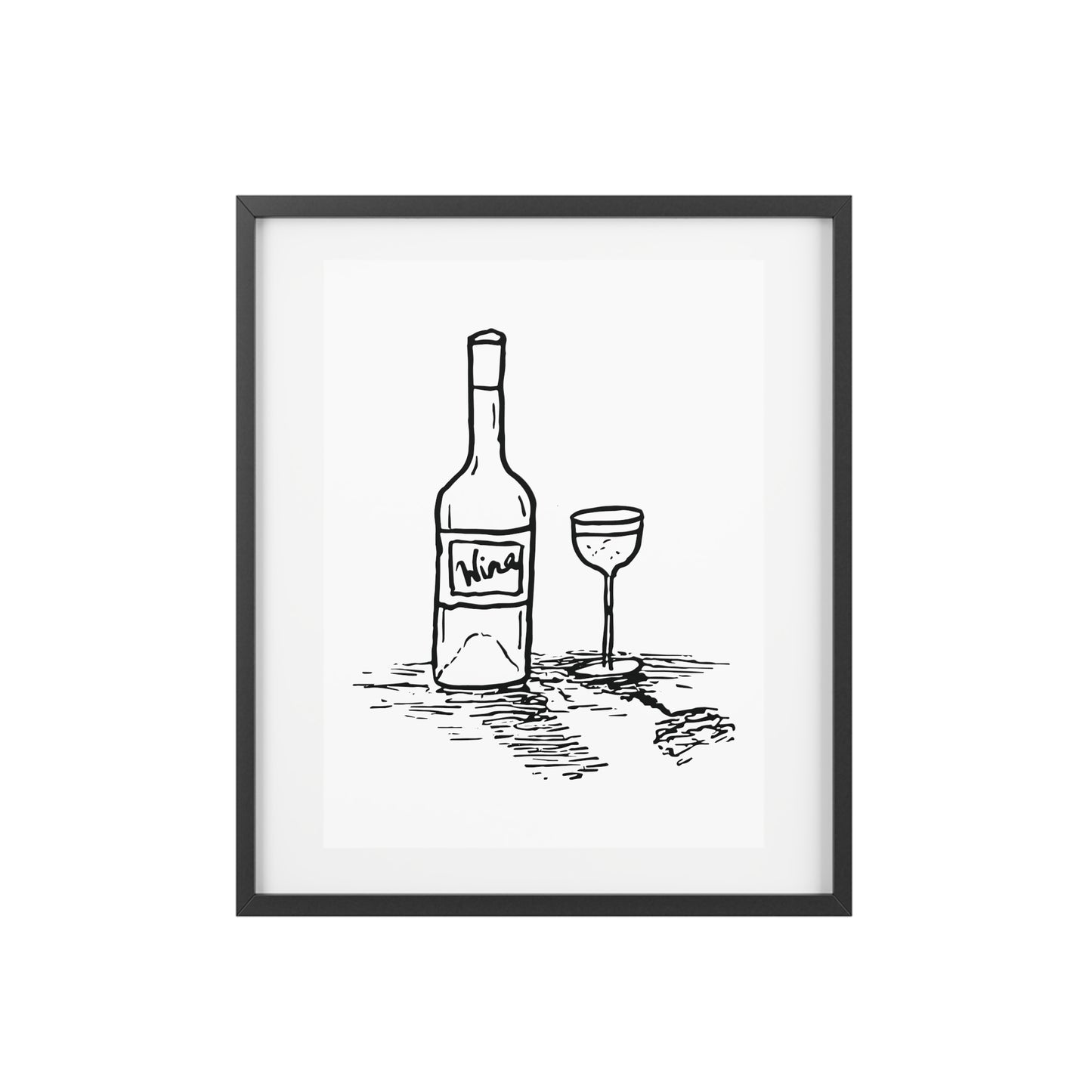 Wine — Framed Matte Poster