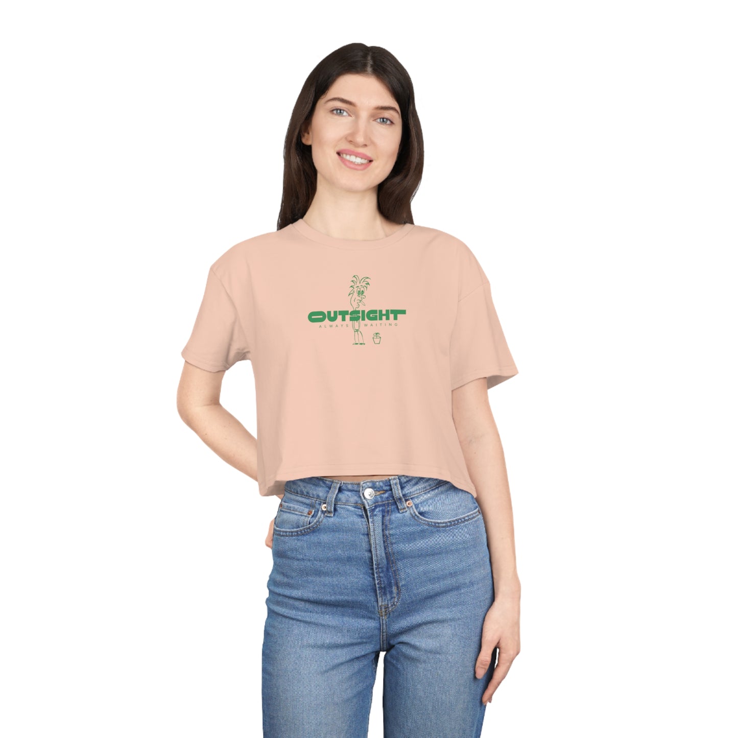 Always Waiting — Women's Crop Tee