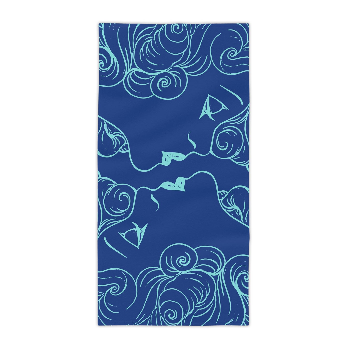 Double Vision — Blue Beach Towel