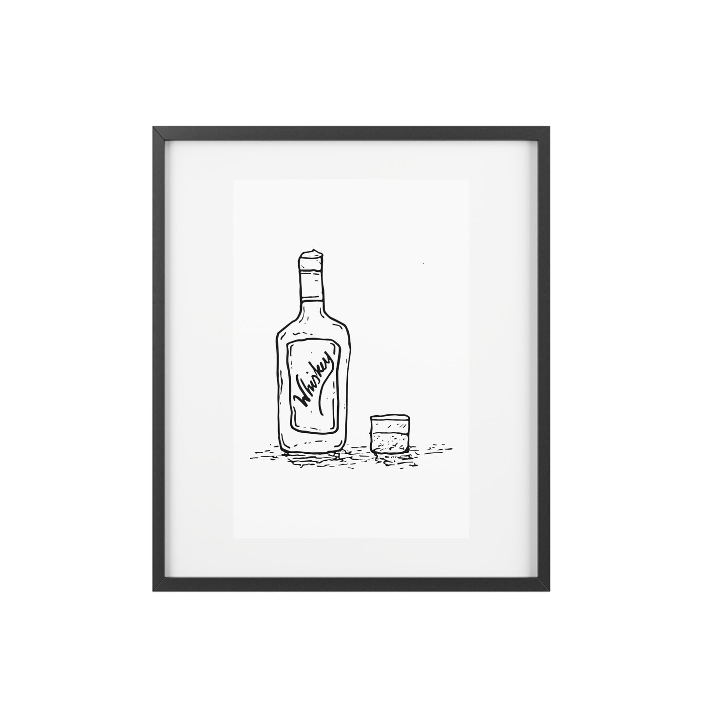 Whiskey — Framed Matte Poster