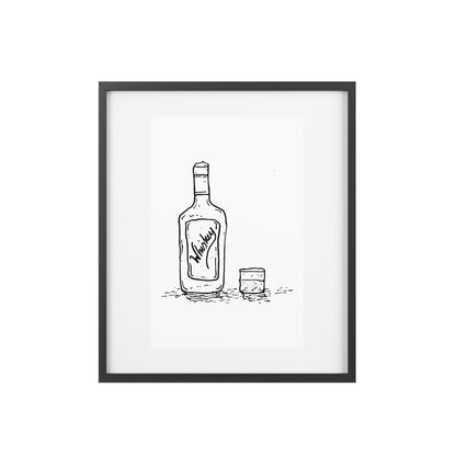 Whiskey — Framed Matte Poster