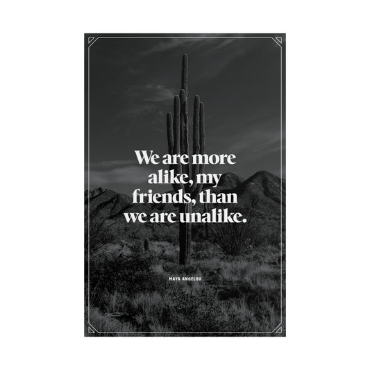 Maya Angelou Quote Unframed Poster