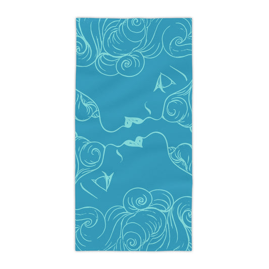 Double Vision — Turquoise Beach Towel