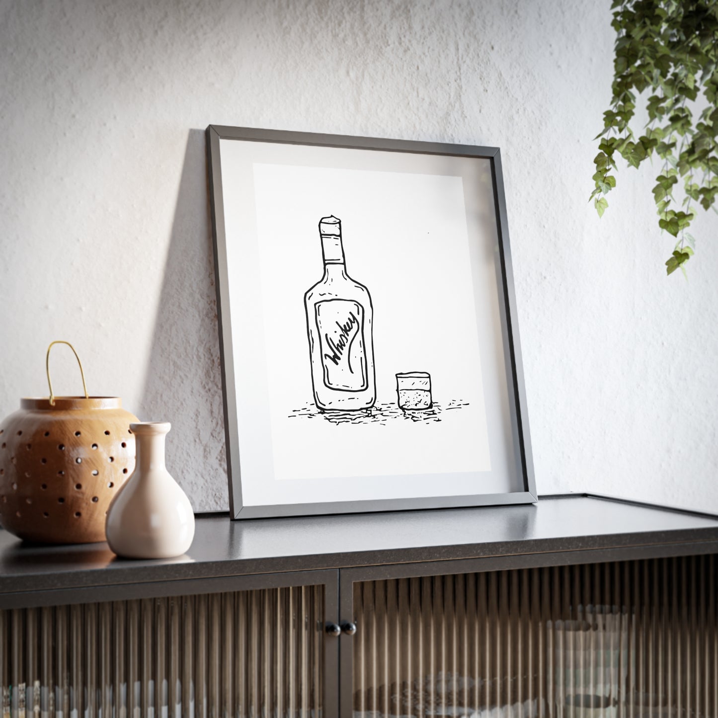 Whiskey — Framed Matte Poster