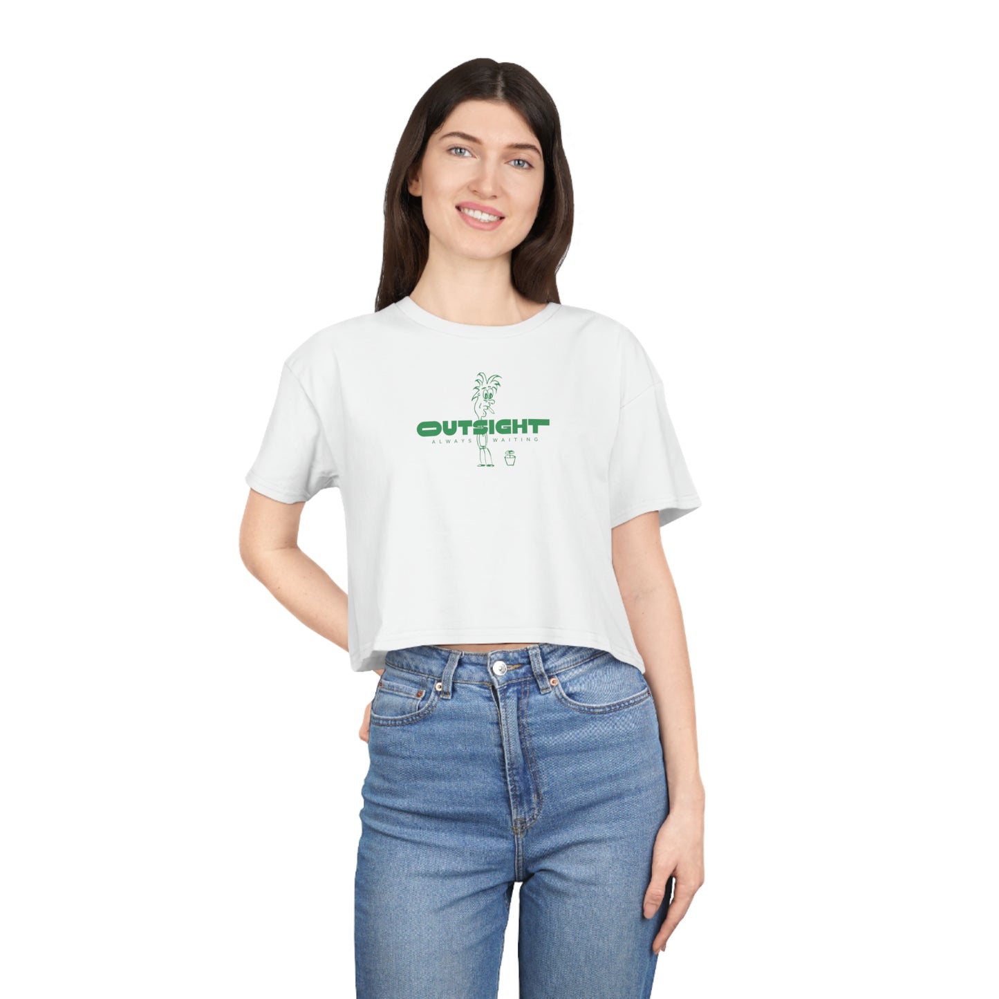 Always Waiting — Women's Crop Tee