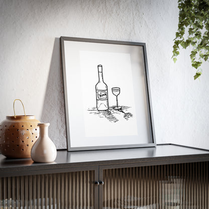 Wine — Framed Matte Poster